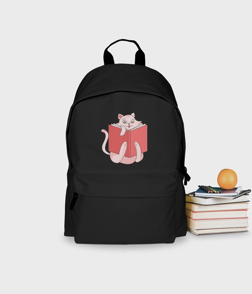Czytający Kot - plecak szkolny