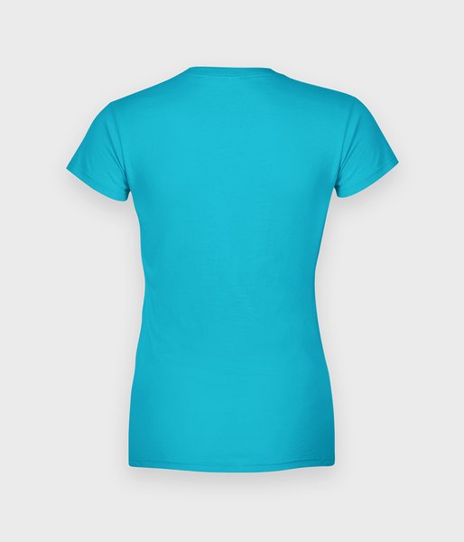 Damska koszulka (bez nadruku, gładka) - błękitna-2