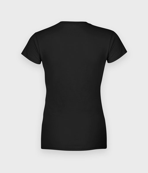 Damska koszulka (bez nadruku, gładka) - czarna-2
