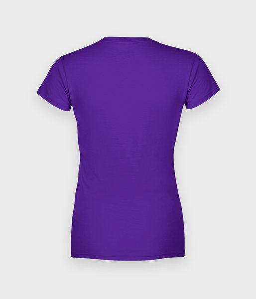 Damska koszulka (bez nadruku, gładka) - fioletowa-2