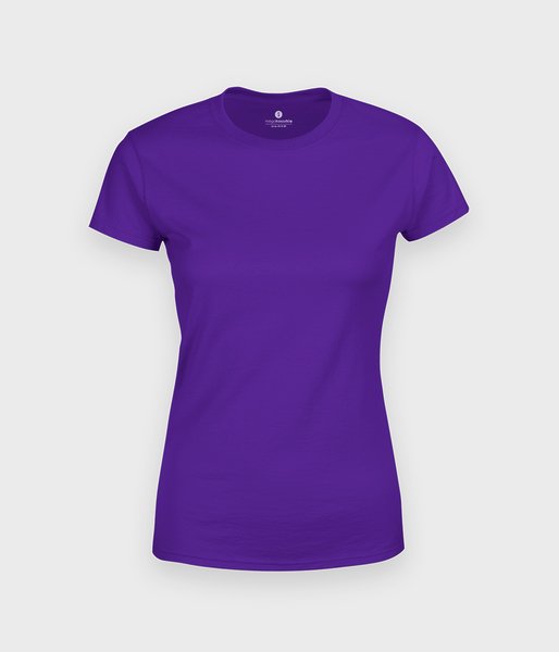 Damska koszulka (bez nadruku, gładka) - fioletowa