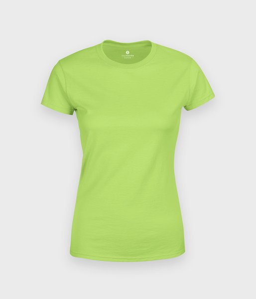 Damska koszulka (bez nadruku, gładka) - jasnozielona