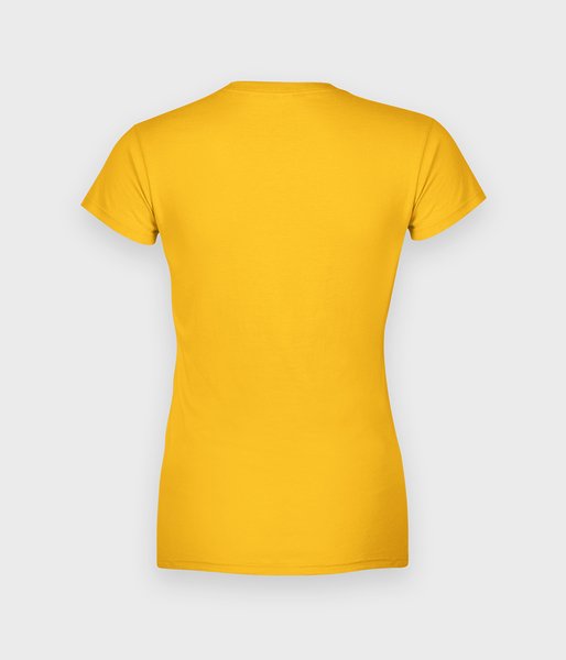 Damska koszulka (bez nadruku, gładka) - żółta-2