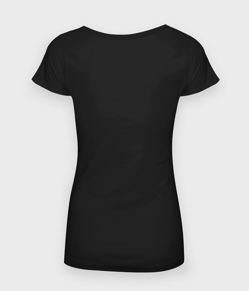 Damska koszulka oversize (bez nadruku, gładka) - czarna-2