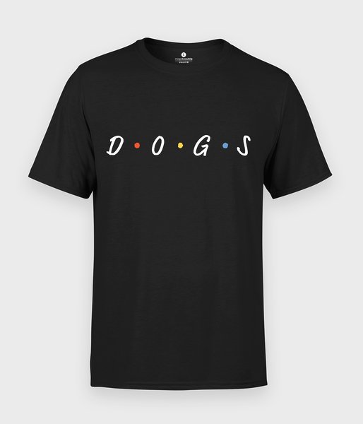 DOGS napis - koszulka męska
