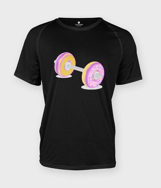 Donut Barbell - koszulka męska sportowa