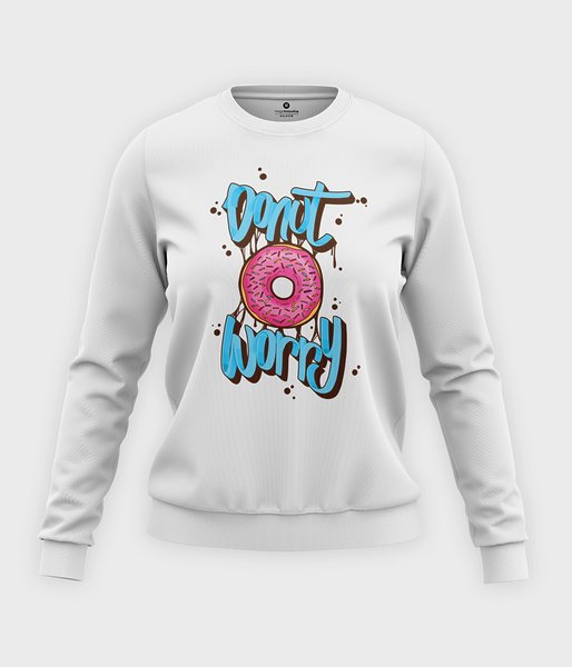 Donut Worry  - bluza klasyczna damska