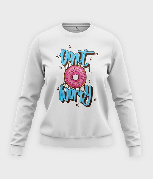 Donut Worry  - bluza klasyczna damska