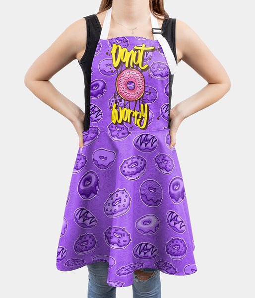 Donut Worry Fullprint - fartuch damski fullprint