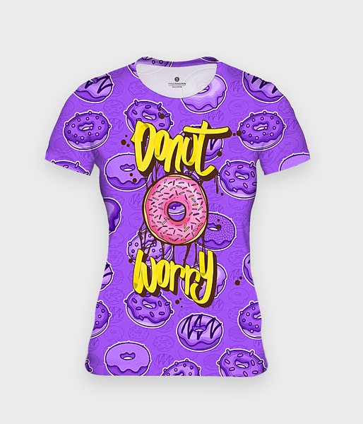 Donut Worry Fullprint - koszulka damska fullprint