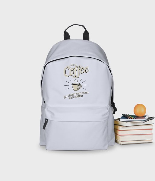 Drink Coffee - plecak szkolny