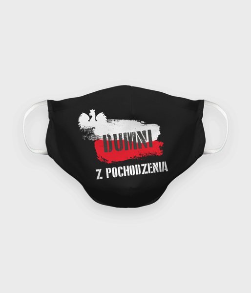 Dumni z pochodzenia   - maska na twarz premium