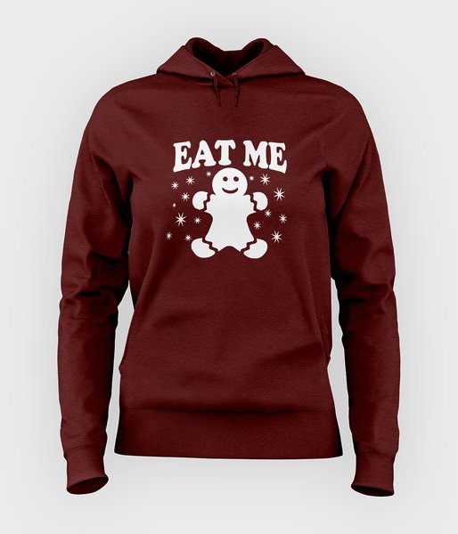 Eat me - bluza damska z kapturem taliowana