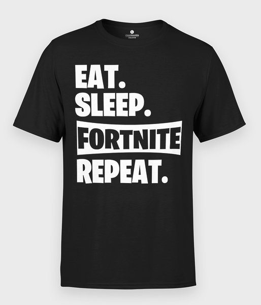 Eat Sleep Fortnite Repeat - koszulka męska
