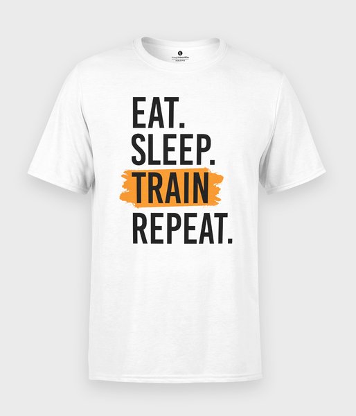 Eat Sleep Train Repeat - koszulka męska