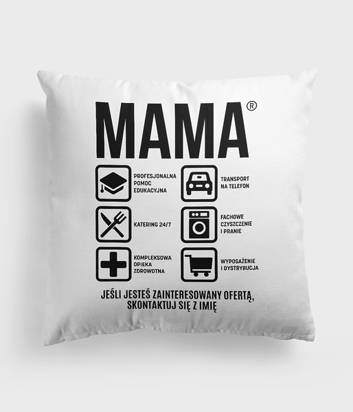 Firma MAMA (+ IMIĘ) - poduszka