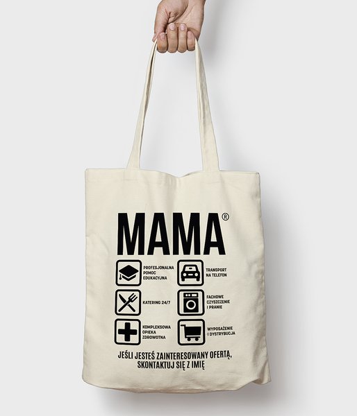 Firma MAMA (+ IMIĘ) - torba bawełniana