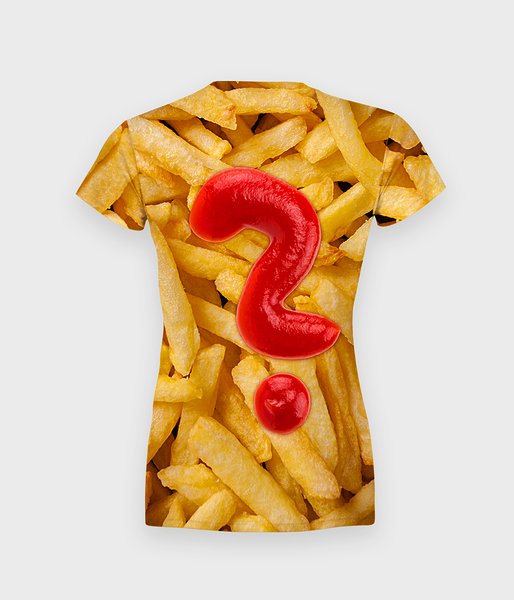 Frytki z ketchupem - koszulka damska fullprint-2