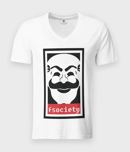 Fsociety - koszulka męska v-neck