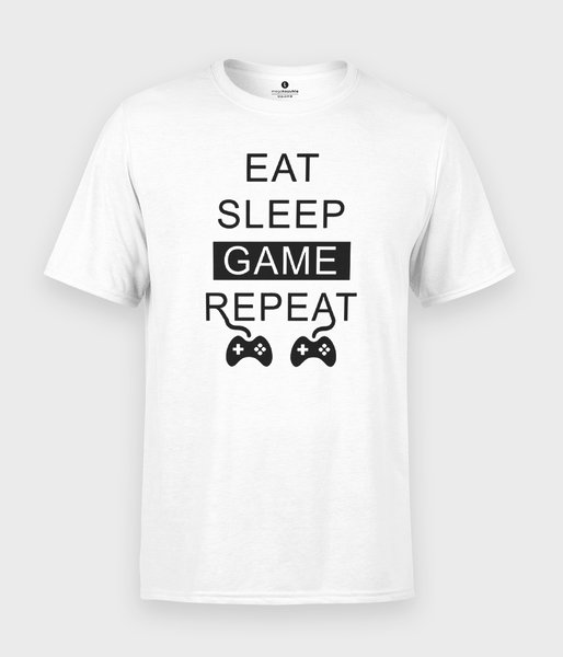 Game repeat - koszulka męska