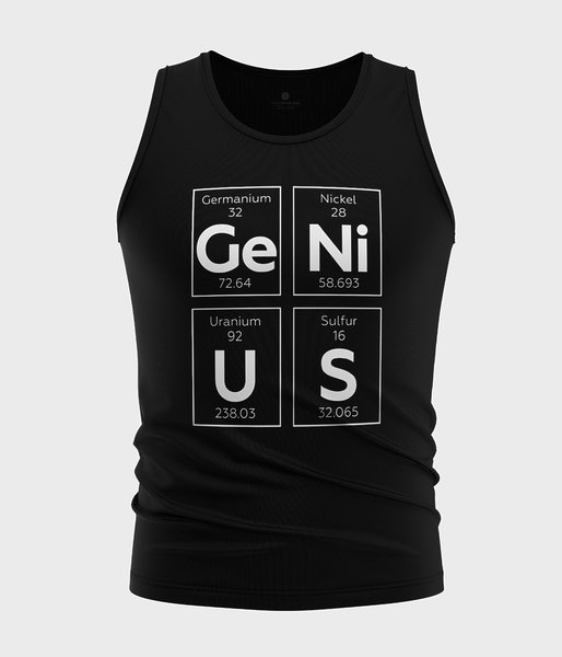 Genius - koszulka męska bez rękawów