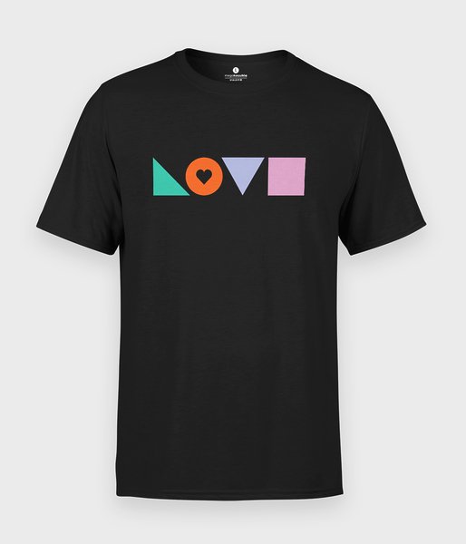 Geometric LOVE - koszulka męska