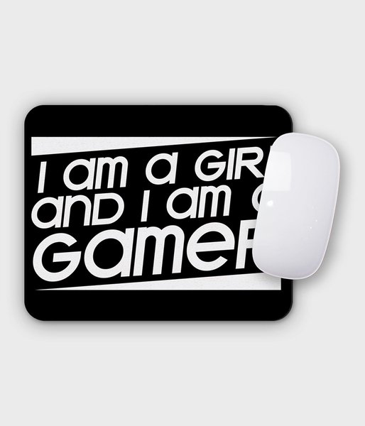 Girl gamer - podkładka pod mysz pozioma - mała