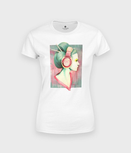 Girl with Headphones - koszulka damska