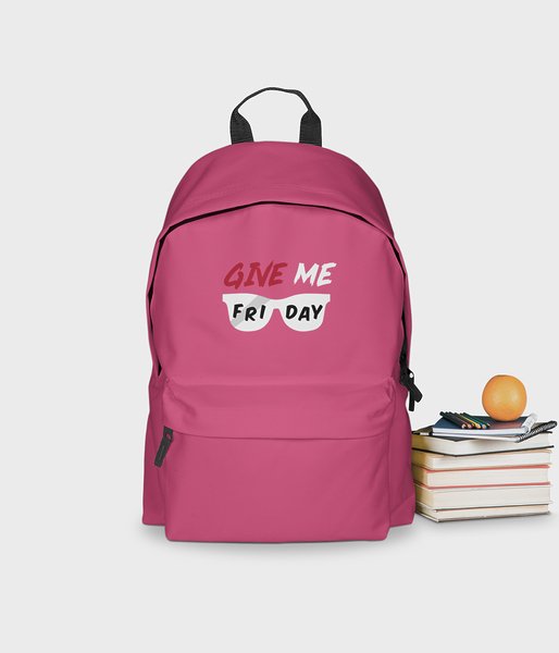 Give Me Friday - plecak różowy - plecak szkolny