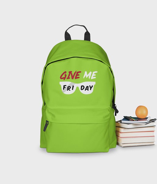Give Me Friday - plecak zielony - plecak szkolny
