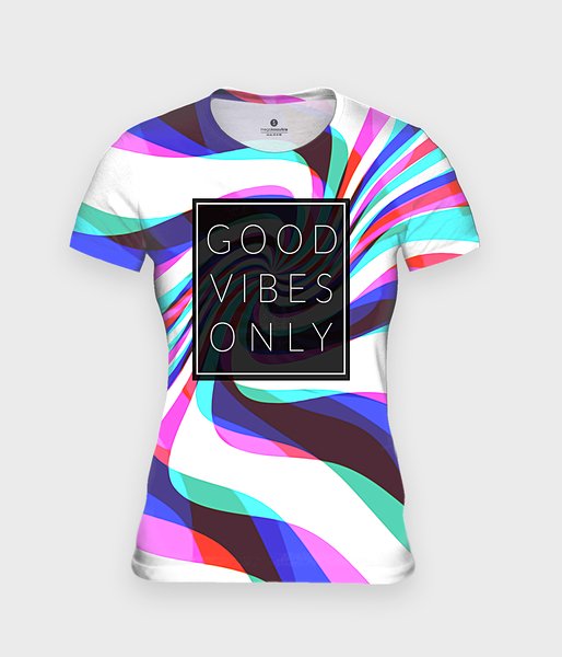 Good Vibes Only - koszulka damska fullprint