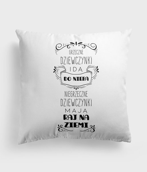 Grzeczne i niegrzeczne dziewczynki - poduszka