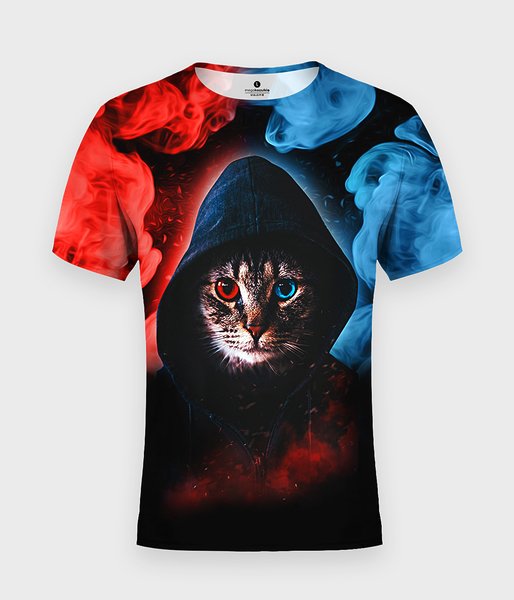 Hacker Cat - koszulka męska fullprint