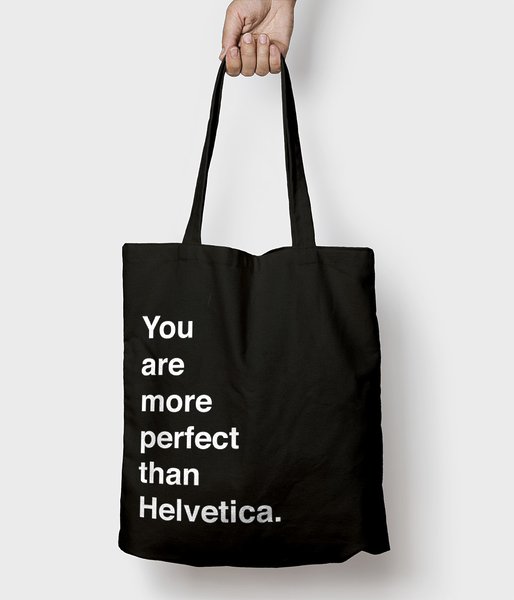 Helvetica - torba bawełniana