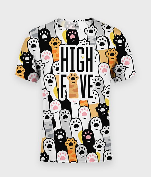 High five paw - koszulka męska fullprint