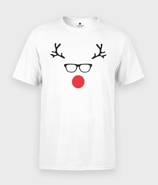 Hipster Christmas Deer - koszulka męska