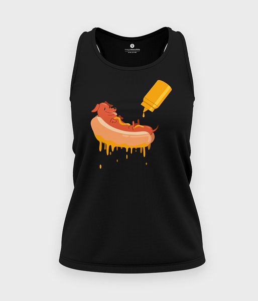 Hot dog - koszulka damska bez rękawów