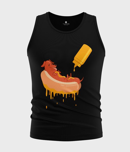 Hot dog - koszulka męska bez rękawów