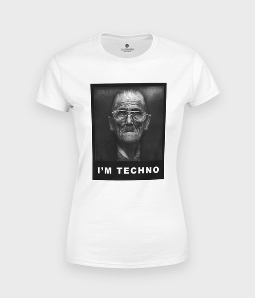 I am techno - koszulka damska