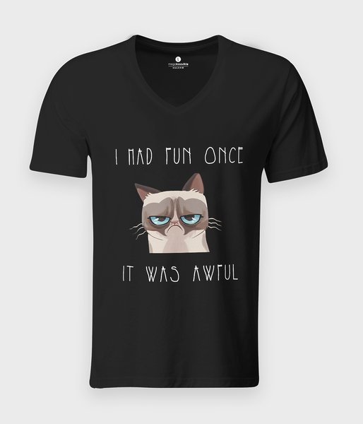 I Had Fun Once - koszulka męska v-neck