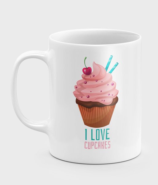 I love cupcakes - kubek