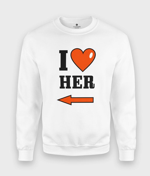 I love her - bluza klasyczna