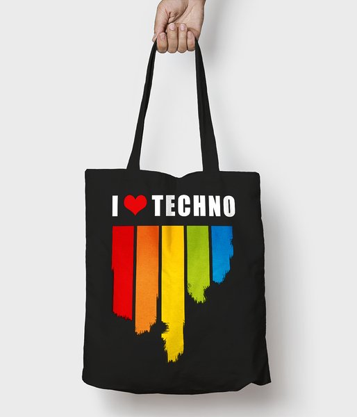 I love techno - torba bawełniana