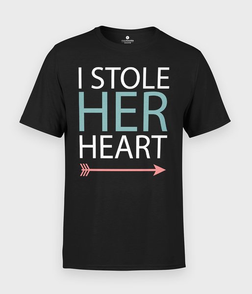 I stole her heart - koszulka męska