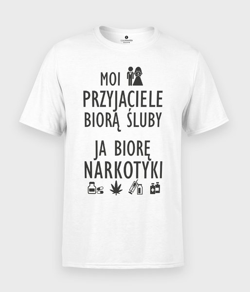 Ja biorę narkotyki - koszulka męska