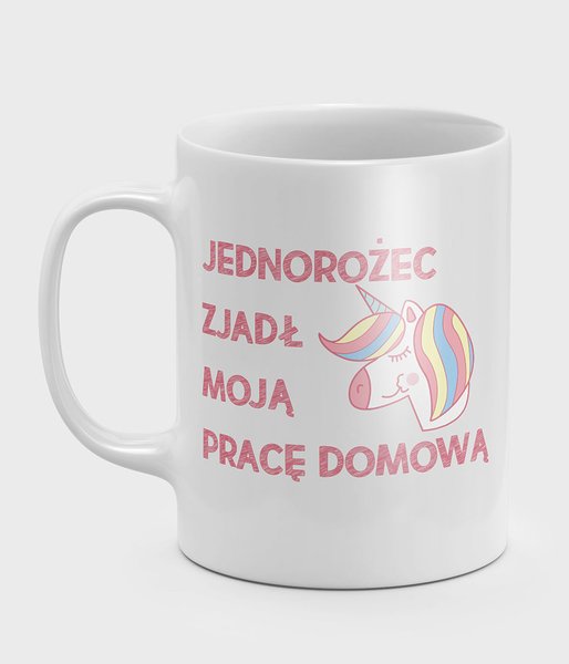 Jednorożec zjadł mi zadanie domowe - kubek