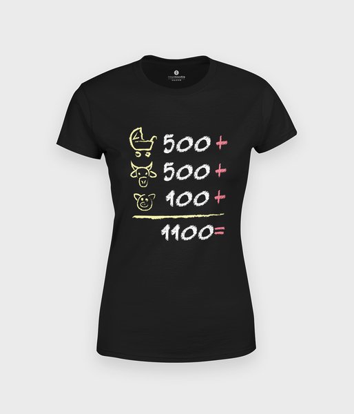 Kalkulacja 500+ - koszulka damska