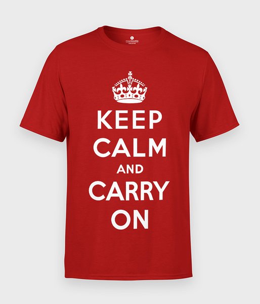 Keep calm and carry on - koszulka męska