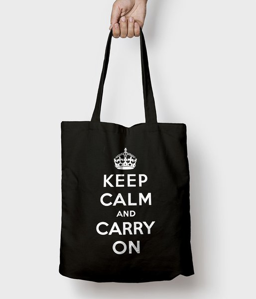Keep calm and carry on - torba bawełniana
