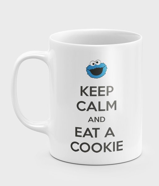 Keep Calm and Eat a Cookie - kubek